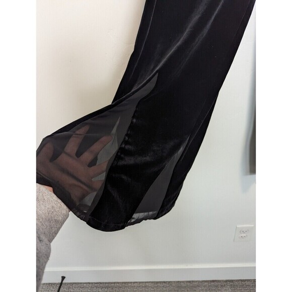 Alex Evenings Black Velvet Flare Pants Women's Size Medium - Picture 3 of 8